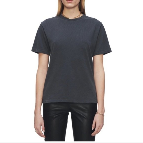 Anine Bing Tops - ANINE BING Hudson T-Shirt in Washed Indigo - Medium